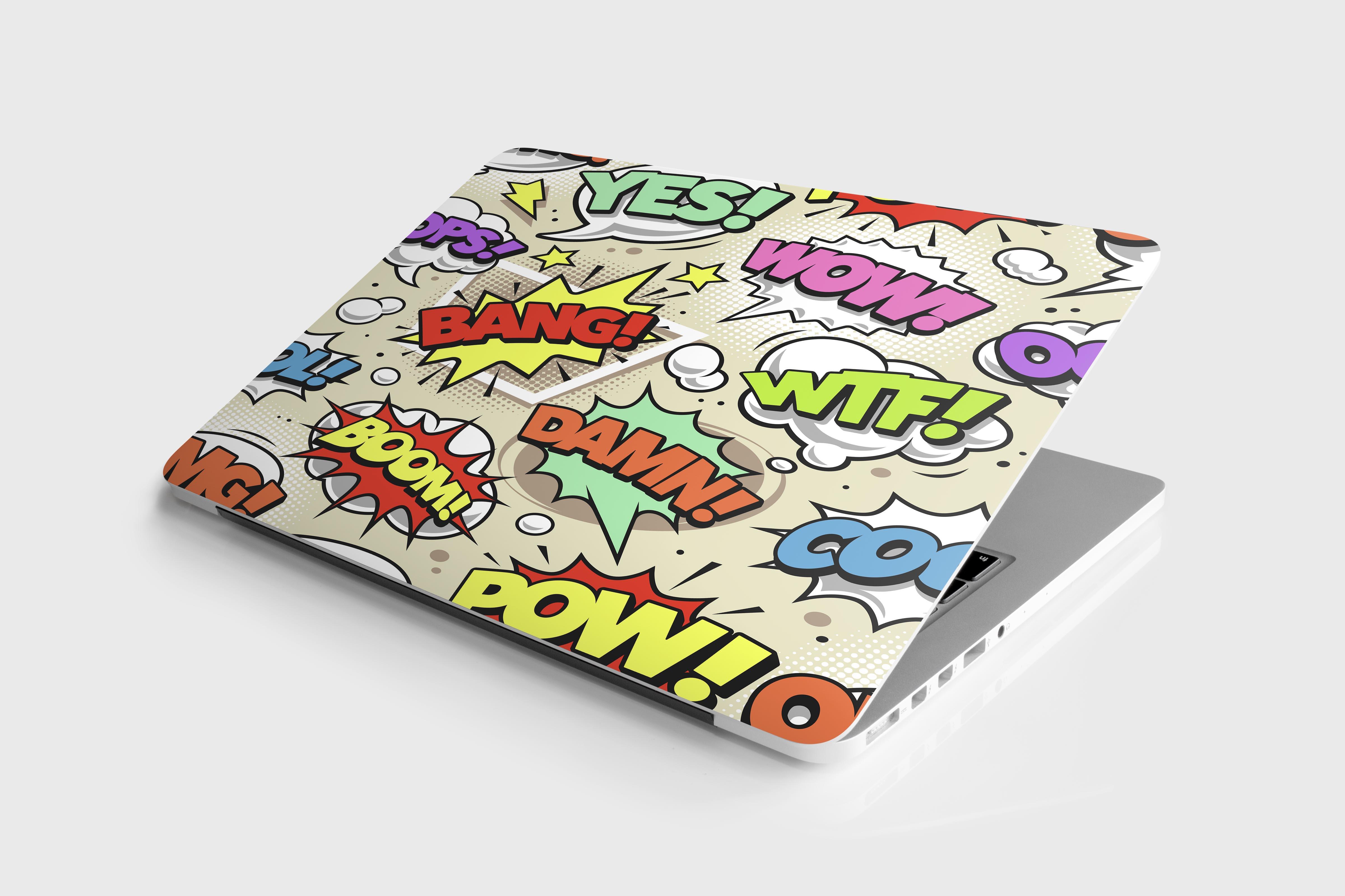 Laptop%20Sticker%20Notebook%20Pc%20Kaplama%20Etiketi%20Konuşma%20Balonları