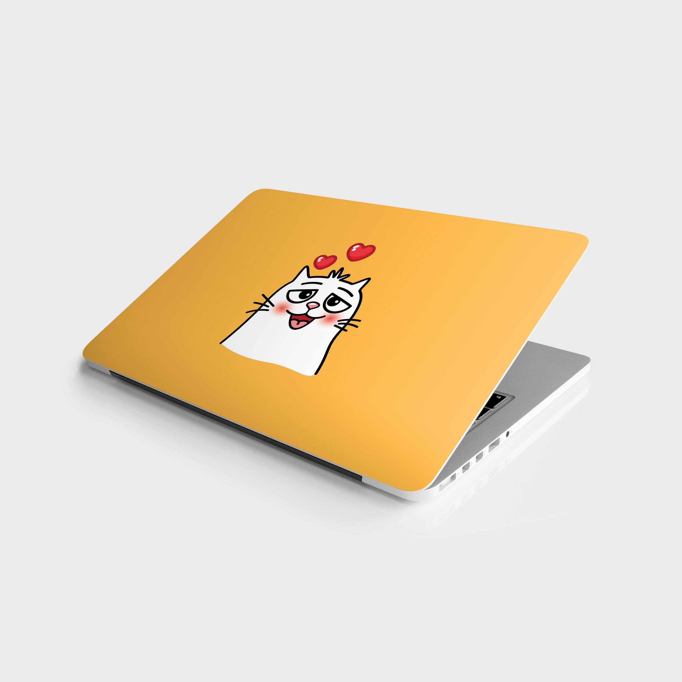 Laptop%20Sticker%20Bilgisayar%20Notebook%20Pc%20Kaplama%20Etiketi%20Kedi%20Şaşkın