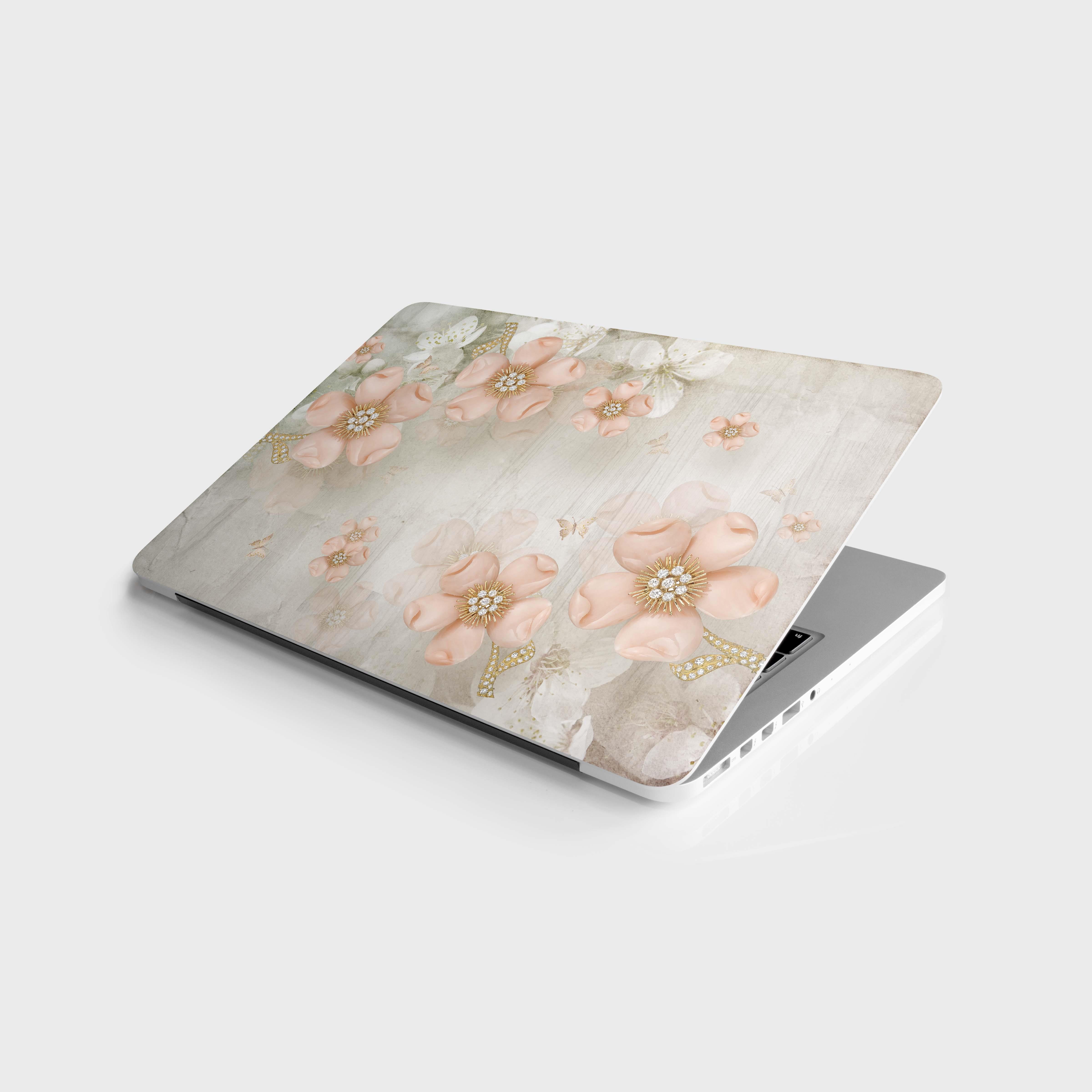 Laptop%20Sticker%20Notebook%20Pc%20Kaplama%20Etiketi%20Pembe%20Elmas%20Gül