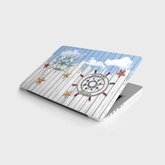 Laptop Sticker Notebook Pc Kaplama Etiketi Denizci