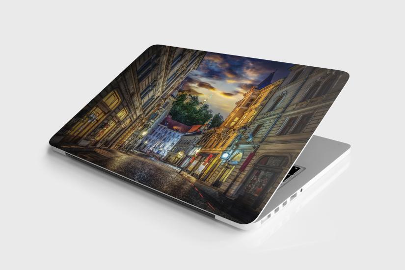 Laptop Sticker Notebook Pc Kaplama Etiketi Cadde