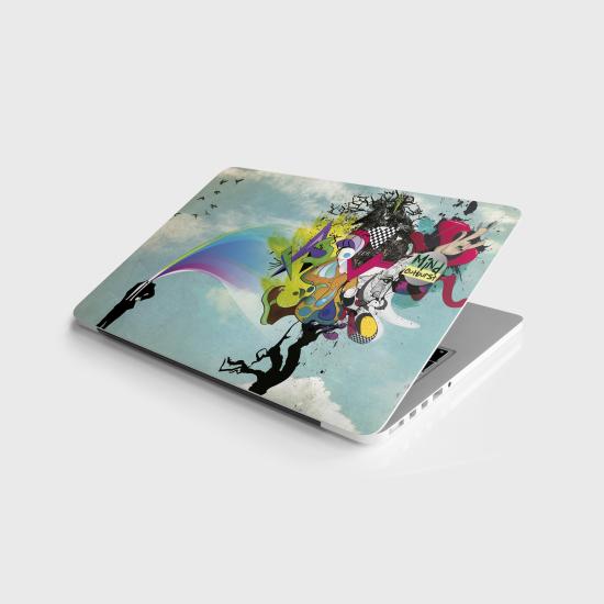 Laptop Sticker Notebook Pc Kaplama Etiketi Mind