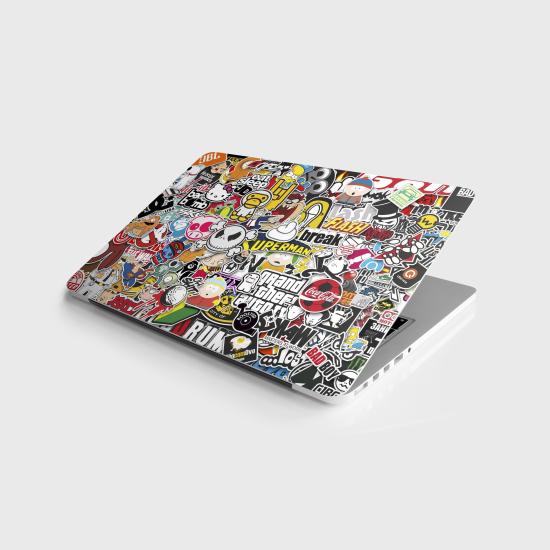 Laptop Sticker Notebook Pc Kaplama Etiketi Sticker Bomb