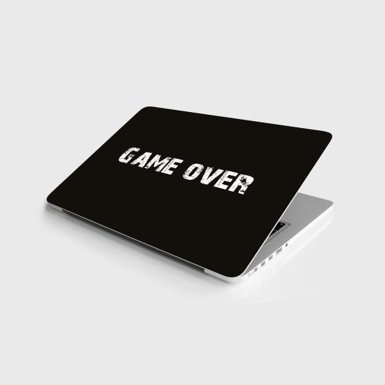 Laptop Sticker Notebook Pc Kaplama Etiketi Game Over