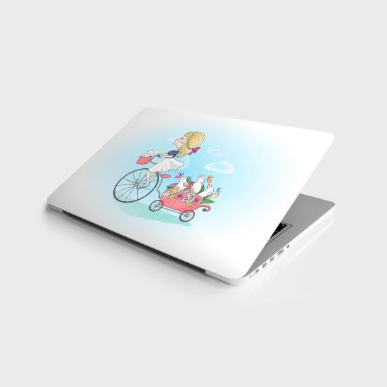 Laptop Sticker Bilgisayar Notebook Pc Kaplama Etiketi Tavşan Kız