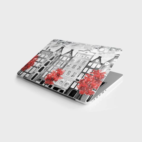 Laptop Sticker Bilgisayar Notebook Pc Kaplama Etiketi Amsterdam Yağlıboya