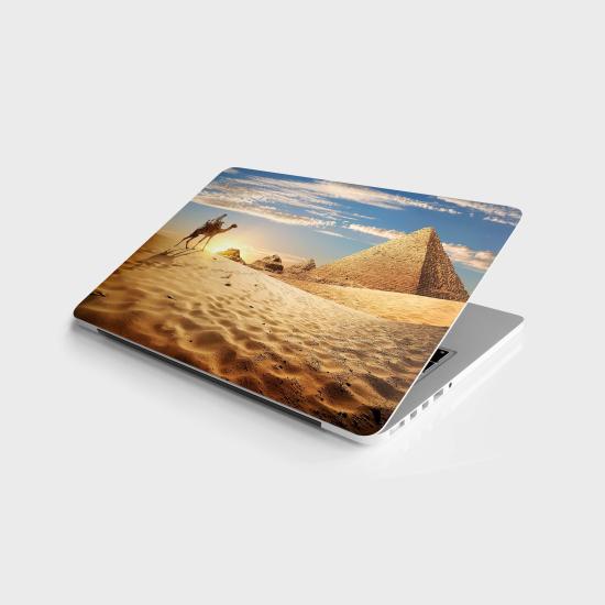 Laptop Sticker Bilgisayar Notebook Pc Kaplama Etiketi Çölde Günbatımı