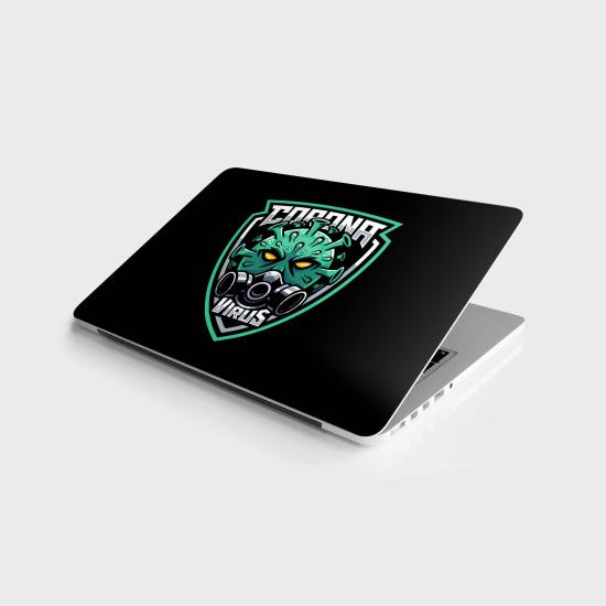 Laptop Sticker Bilgisayar Notebook Pc Kaplama Etiketi Coranavirüs