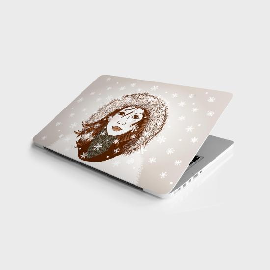 Laptop Sticker Bilgisayar Notebook Pc Kaplama Etiketi Kız Çizim