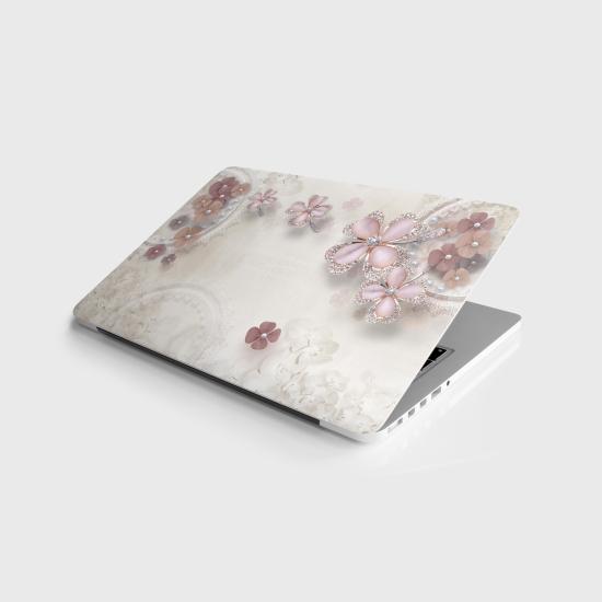 Laptop Sticker Notebook Pc Kaplama Etiketi Pembe Elmas