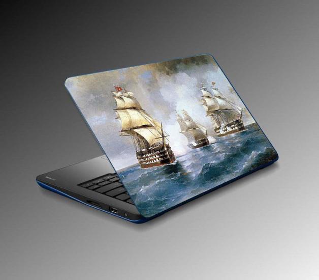 Laptop Sticker Notebook Pc Kaplama Etiketi Boat Painting